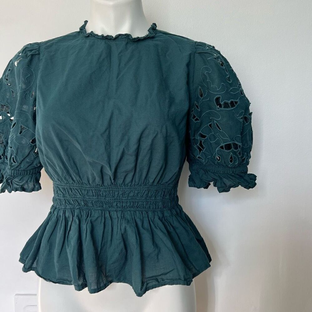 Universal Thread Puff Sleeve Peplum Top - Picture 3 of 7